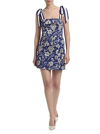 Maryann Floral Stretch Cotton Minidress