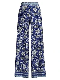 Athena Floral Wide-Leg Pants