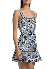 Kaidra Embroidered Cotton Minidress