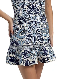 Kaidra Embroidered Cotton Minidress
