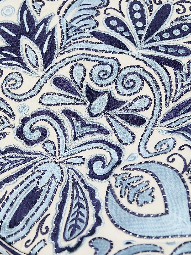 Kaidra Embroidered Cotton Minidress