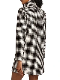 Logan Printed Faux Leather Coat