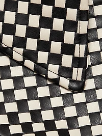 Logan Printed Faux Leather Coat