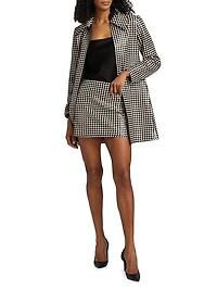 Logan Printed Faux Leather Coat