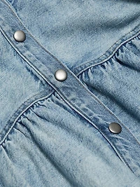 Patsy Denim Fit & Flare Midi-Shirtdress