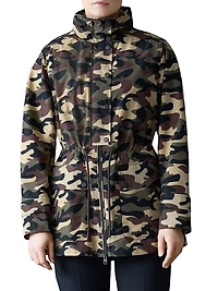 Keryn Camo Print Hooded Jacket