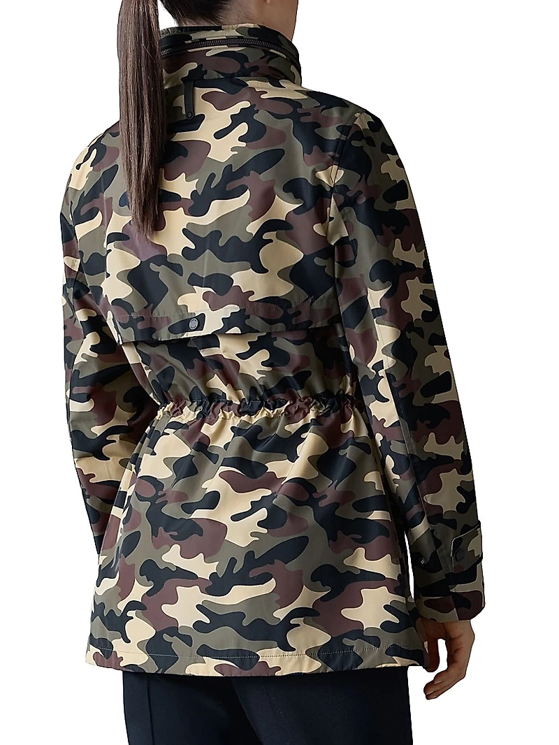 Keryn Camo Print Hooded Jacket