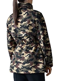 Keryn Camo Print Hooded Jacket