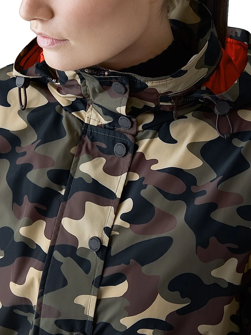 Keryn Camo Print Hooded Jacket