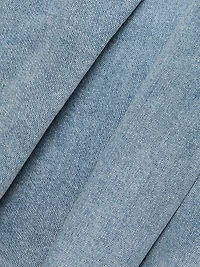 Adley Denim Drop-Waist Minidress