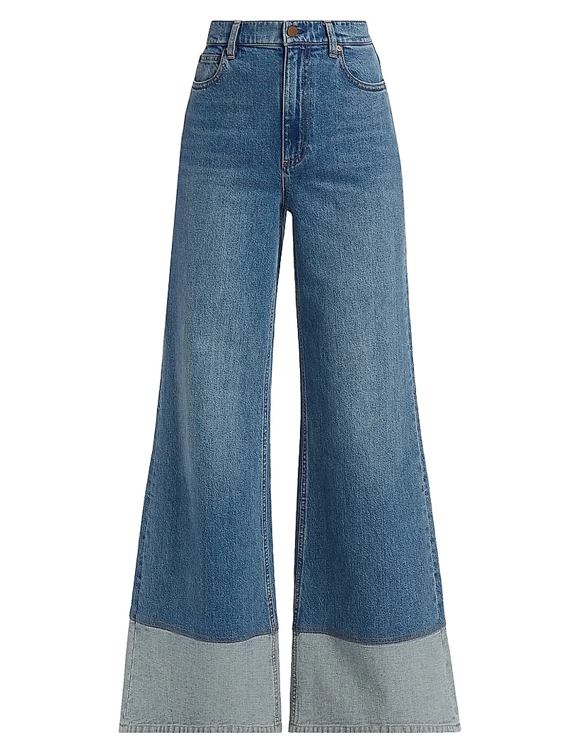 Wilson Reversed Seam Wide-Leg Jeans