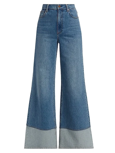 Wilson Reversed Seam Wide-Leg Jeans
