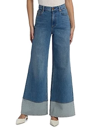 Wilson Reversed Seam Wide-Leg Jeans