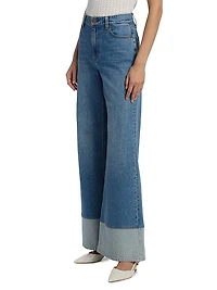 Wilson Reversed Seam Wide-Leg Jeans