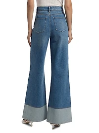 Wilson Reversed Seam Wide-Leg Jeans