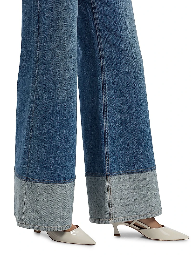 Wilson Reversed Seam Wide-Leg Jeans