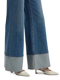 Wilson Reversed Seam Wide-Leg Jeans