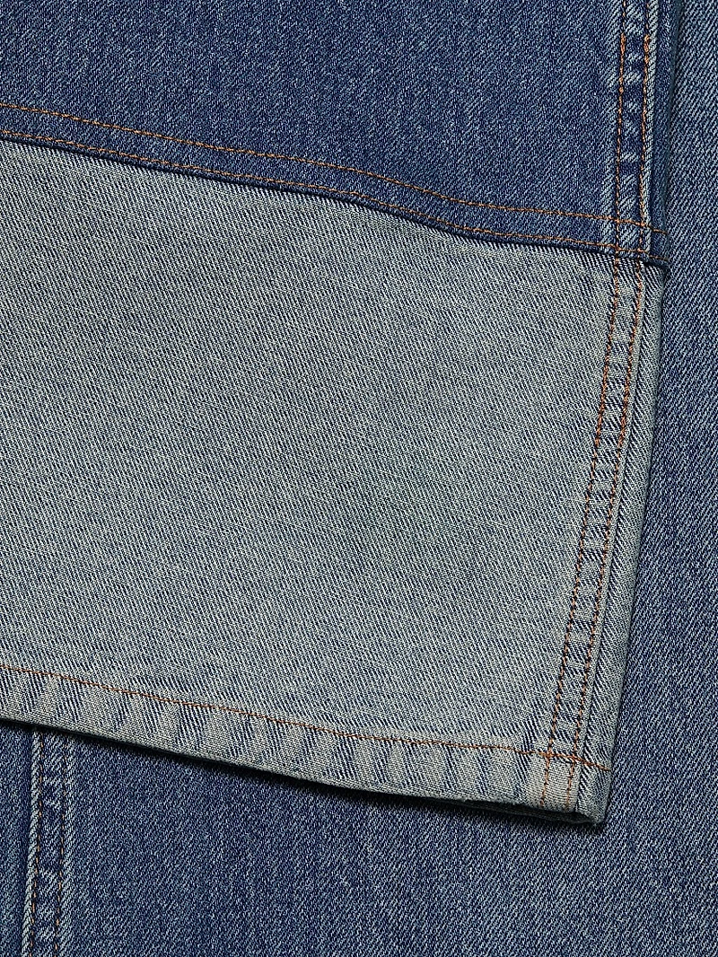 Wilson Reversed Seam Wide-Leg Jeans