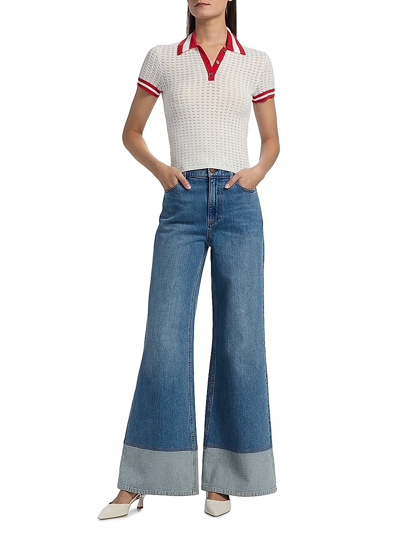 Wilson Reversed Seam Wide-Leg Jeans