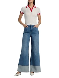 Wilson Reversed Seam Wide-Leg Jeans