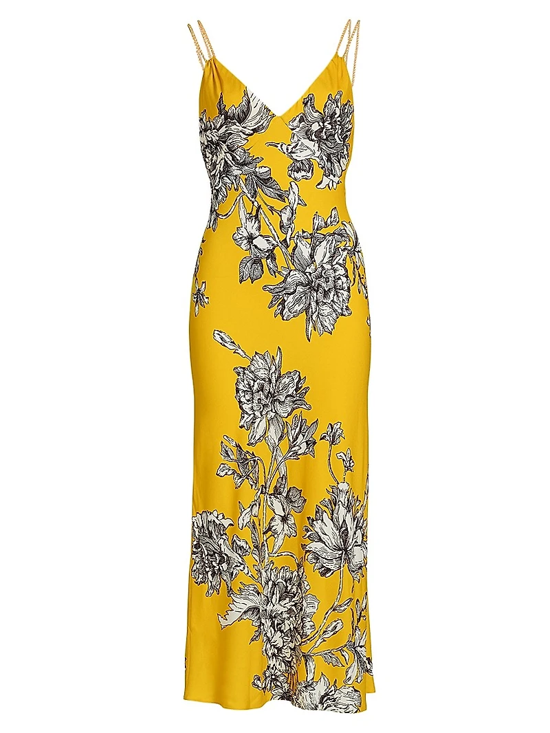 Kiro Floral Sleeveless Midi-Dress