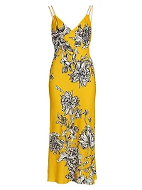 Kiro Floral Sleeveless Midi-Dress
