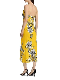 Kiro Floral Sleeveless Midi-Dress