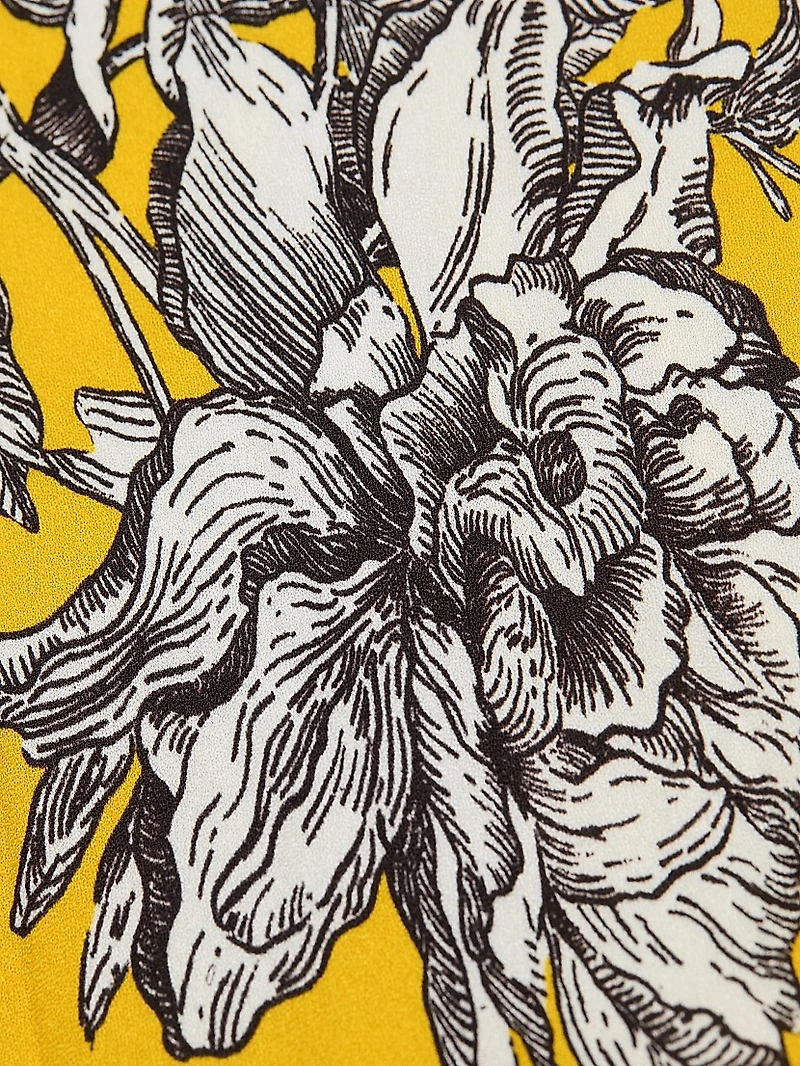 Kiro Floral Sleeveless Midi-Dress