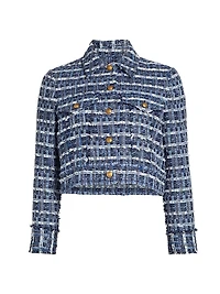 Chloe Tweed Boxy Crop Jacket