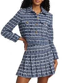 Chloe Tweed Boxy Crop Jacket