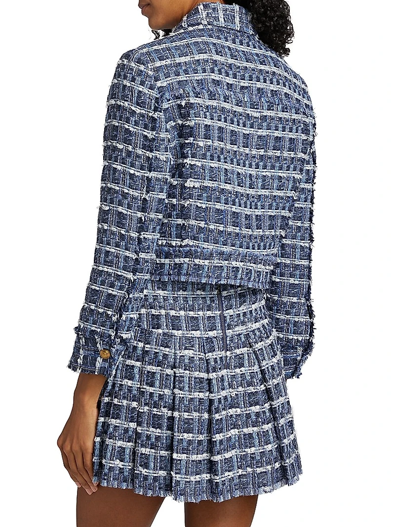 Chloe Tweed Boxy Crop Jacket