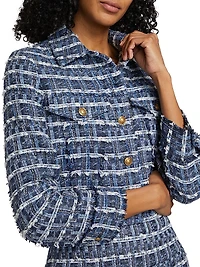 Chloe Tweed Boxy Crop Jacket