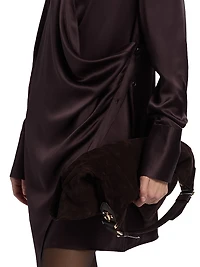 Relaxed-Fit Silk Mini-Shirtdress