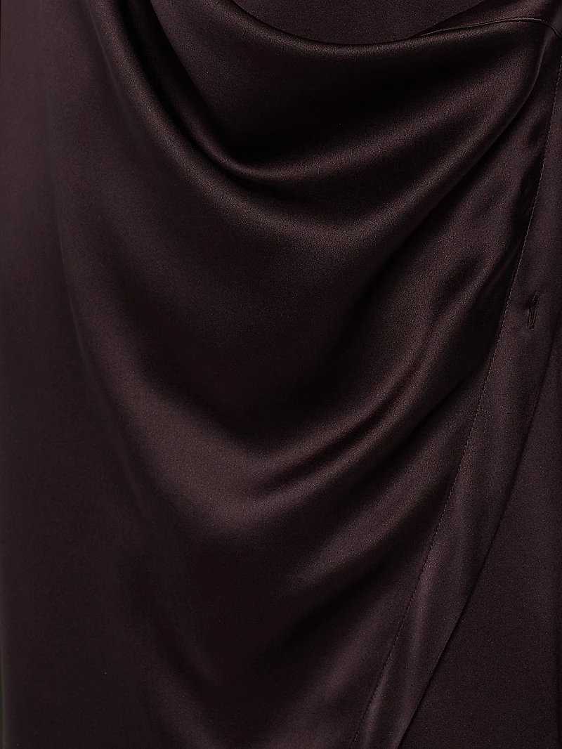 Relaxed-Fit Silk Mini-Shirtdress