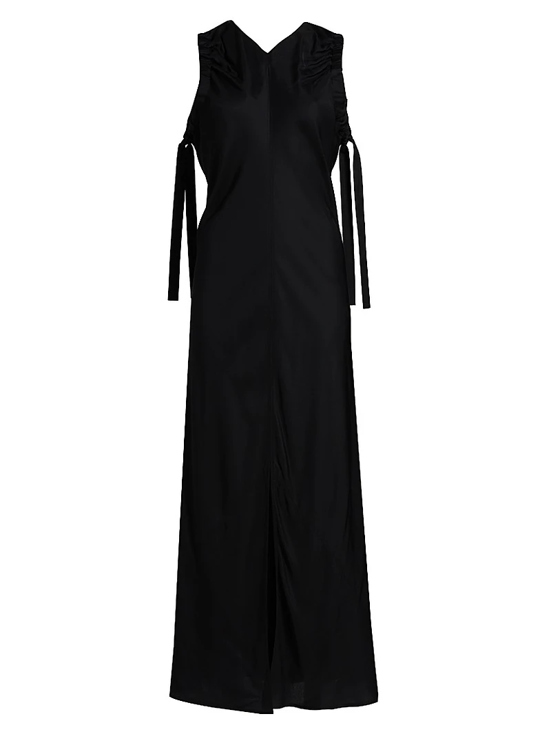 Ruched Relaxed-Fit Maxi Dress