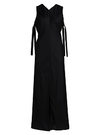 Ruched Relaxed-Fit Maxi Dress