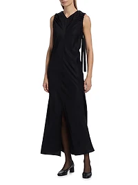 Ruched Relaxed-Fit Maxi Dress