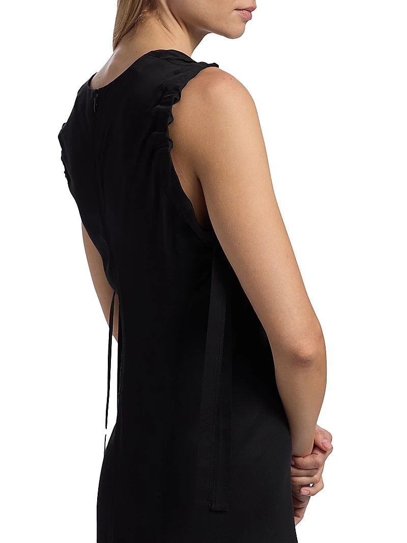 Ruched Relaxed-Fit Maxi Dress