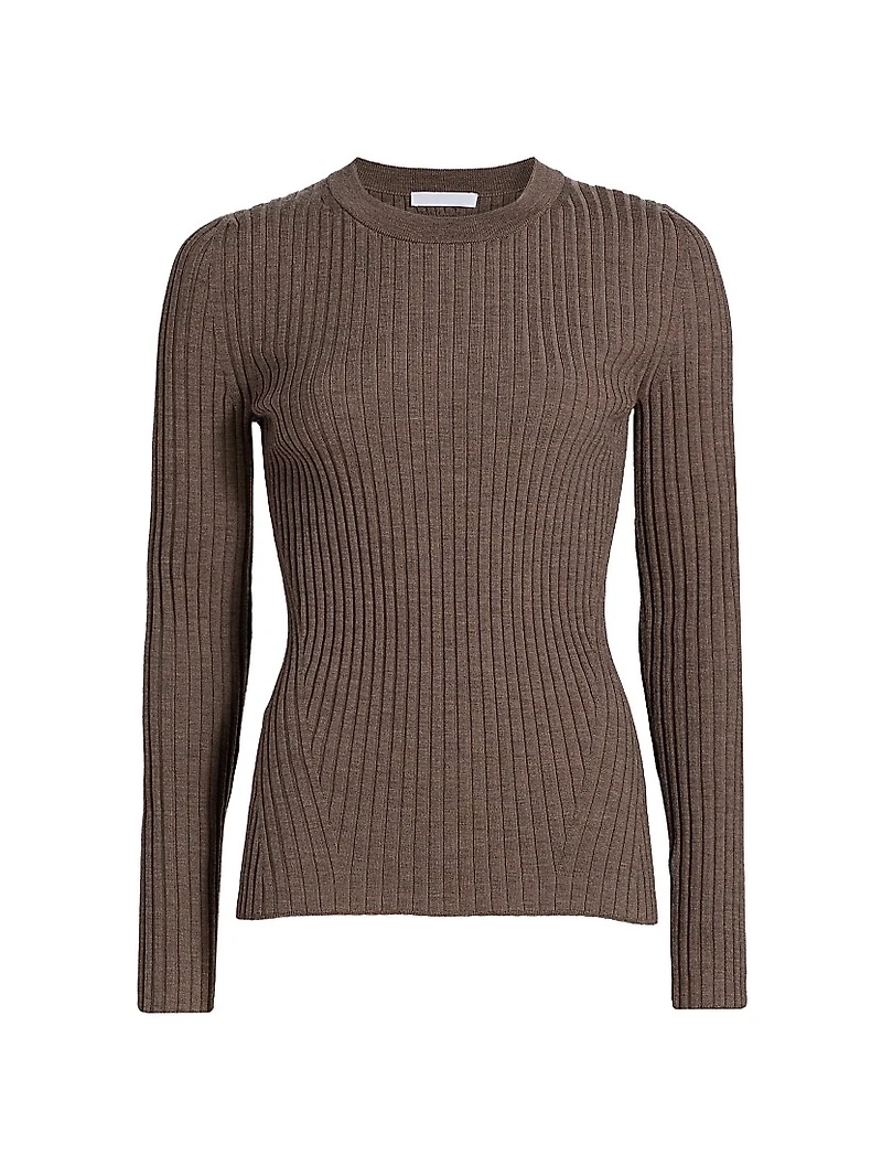 Rib-Knit Wool Top