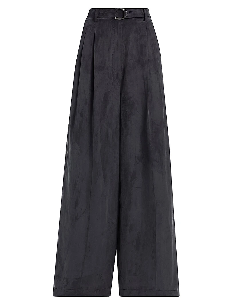 Relaxed-Fit Wide-Leg Trousers