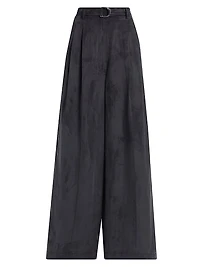 Relaxed-Fit Wide-Leg Trousers