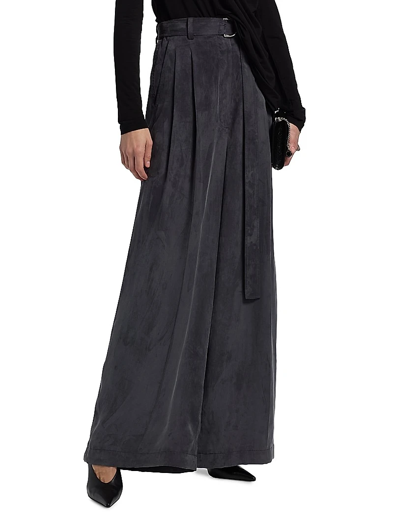 Relaxed-Fit Wide-Leg Trousers