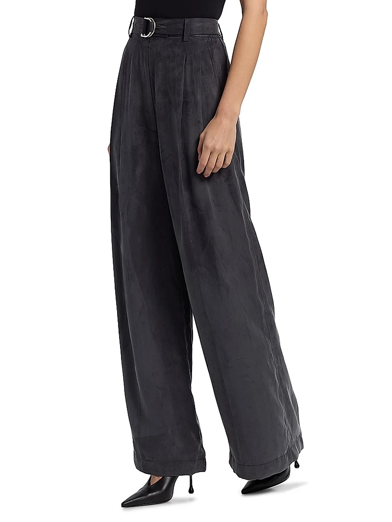 Relaxed-Fit Wide-Leg Trousers