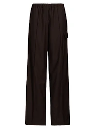 Relaxed-Fit Wool Cargo Trousers