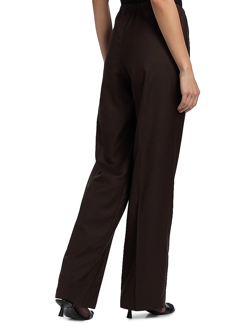 Relaxed-Fit Wool Cargo Trousers