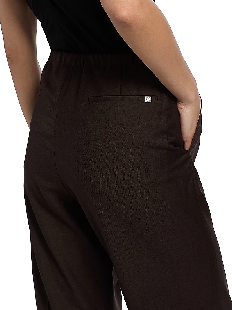 Relaxed-Fit Wool Cargo Trousers