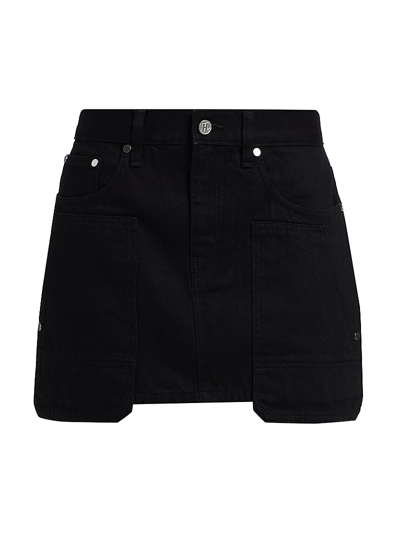 Carpenter Cotton Relaxed-Fit Miniskirt