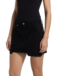 Carpenter Cotton Relaxed-Fit Miniskirt
