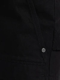 Carpenter Cotton Relaxed-Fit Miniskirt