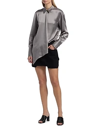 Carpenter Cotton Relaxed-Fit Miniskirt